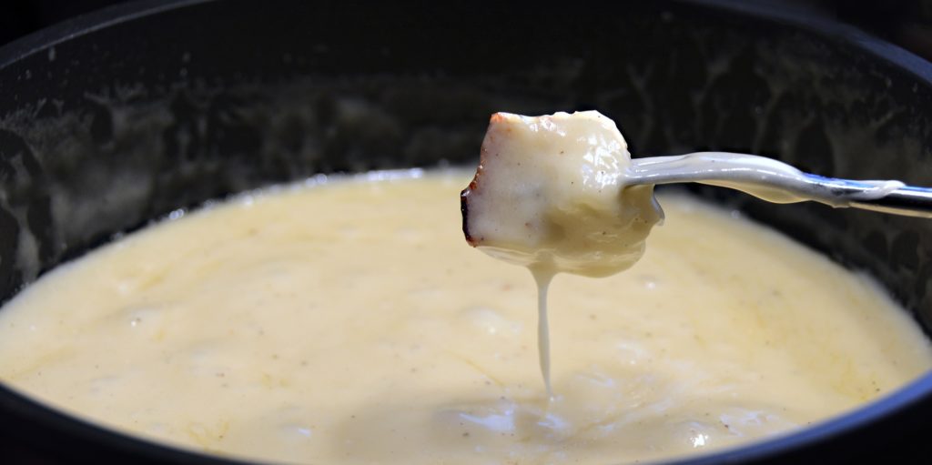 Fondue party au Schallern dans les Vosges.